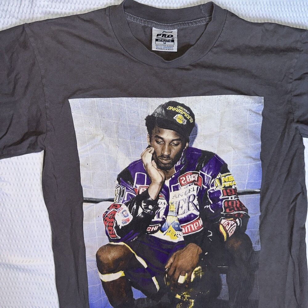 Mens 2001 FINALS KOBE T SHIRT gray size Medium cotton